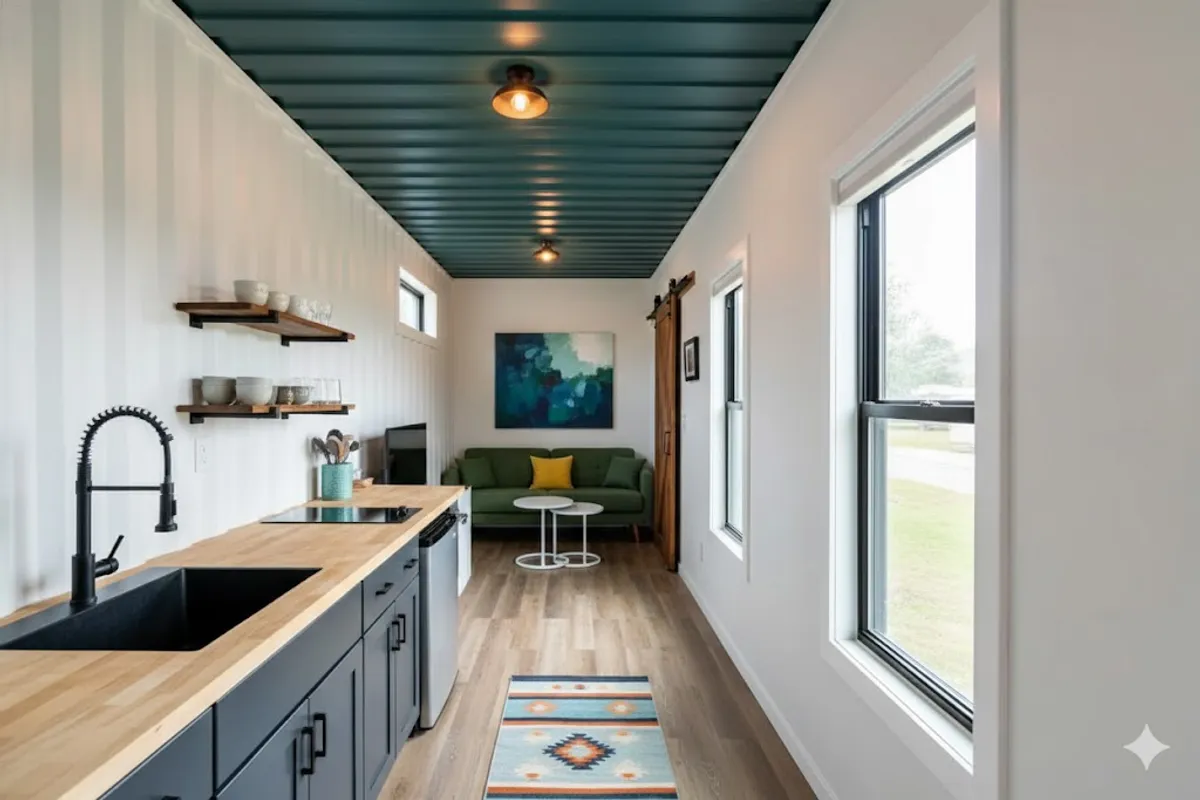 Yellow and white concrete high-rise building.